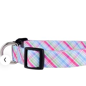 Native Pup Plaid Dog Collar | Red Lumberjack, Pink, Pastel, Blue Size Large